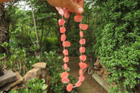 Hand Made Strawberry Quartz Bead Necklaces - Sold Per Item - From China