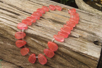 Hand Made Strawberry Quartz Bead Necklaces - Sold Per Item - From China