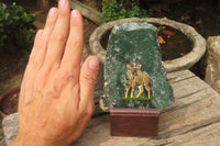 Hand Made Kudu Decoupage Stone Slabs - sold per item - From South Africa