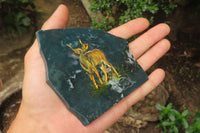 Hand Made Kudu Decoupage Stone Slabs - sold per item - From South Africa