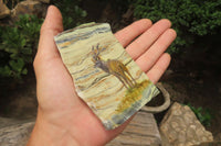 Hand Made Kudu Decoupage Stone Slabs x 6 From Southern Africa