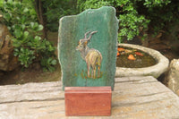 Hand Made Kudu Decoupage Stone Slabs x 6 From Southern Africa