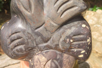 Hand Made African Woman Bust Sculpture x 1 From Zimbabwe