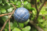 Hand Made Dumortierite Keyrings - sold per item - From Mozambique