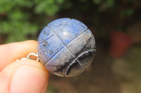 Hand Made Dumortierite Keyrings - sold per item - From Mozambique