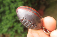 Hand Made Tiger Iron Jasper Keyrings - sold per item -From South Africa