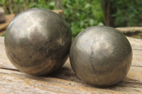 Polished Pharaoh Stone Spheres x 3 From Zimbabwe