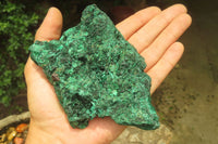 Natural Silky Malachite Specimens x 3 From Kasompe, Congo