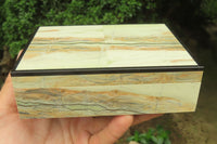 Hand Made Butter Jade Jewellery Box x 1 From South Africa