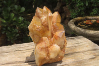 Natural Red Hematoid Quartz Clusters x 2 From Karoi, Zimbabwe