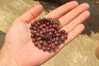 Polished Red Tigers Eye Bead Necklaces - Sold Per Item - From South Africa