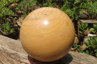 Polished Banded Aragonite Sphere x 1 From Namibia