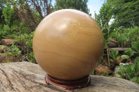 Polished Banded Aragonite Sphere x 1 From Namibia