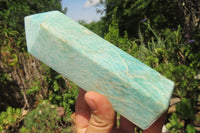 Polished Amazonite Points x 2 From Madagascar