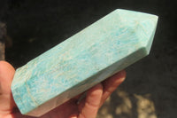 Polished Amazonite Points x 2 From Madagascar