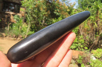 Polished Black Basalt Massage Wands x 6 From Antsirabe, Madagascar