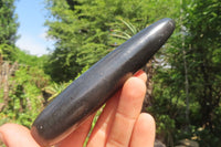 Polished Black Basalt Massage Wands x 6 From Antsirabe, Madagascar