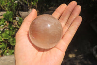 Polished Clear Quartz Crystal Balls x 3 From Madagascar