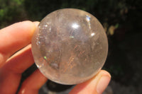 Polished Clear Quartz Crystal Balls x 3 From Madagascar