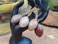 Hand Made Polychrome Jasper Keyring - sold per item - From Madagascar