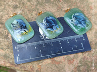 Polished Aventurine Pendant with Hand Painted Rhino - Sold Per Item - From Zimbabwe