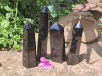 Polished Iolite Points x 4 From Madagascar