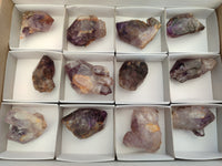 Natural Zululand Amethyst Crystals x 12 From South Africa