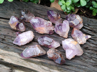 Natural Zululand Amethyst Crystals x 12 From South Africa