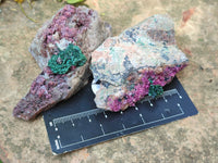 Natural Salrose Cobaltion Dolomite Specimens x 12 From Kakanda, Congo