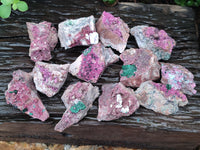 Natural Salrose Cobaltion Dolomite Specimens x 12 From Kakanda, Congo