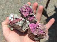 Natural Salrose Cobaltion Dolomite Specimens x 12 From Kakanda, Congo