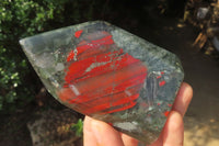 Polished Bloodstone Points x 3 From Swaziland