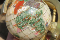 Hand Made Mother Of Pearl World Globe x 1 From China