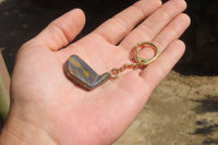 Hand Made Banded Tiger Iron Jasper Keyrings - sold per item - From South Africa