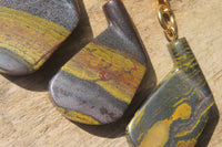 Hand Made Banded Tiger Iron Jasper Keyrings - sold per item - From South Africa