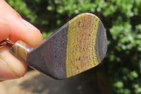 Hand Made Banded Tiger Iron Jasper Keyrings - sold per item - From South Africa