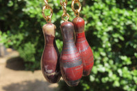 Hand Made Banded Tiger Iron Jasper Keyrings - sold per item - From South Africa