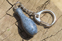 Hand Made Dumortierite Keyrings - sold per item - From Mozambique