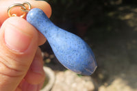 Hand Made Dumortierite Keyrings - sold per item - From Mozambique