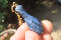 Hand Made Dumortierite Keyrings - sold per item - From Mozambique