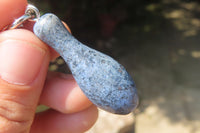 Hand Made Dumortierite Keyrings - sold per item - From Mozambique