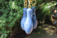 Hand Made Dumortierite Keyrings - sold per item - From Mozambique