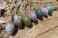 Hand Made Fancy Jasper Keyrings - Sold Per Item - From Madagascar