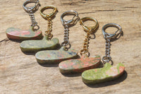 Hand Made Unakite Keyring - Sold Per Item - From South Africa