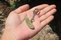 Hand Made Unakite Keyring - Sold Per Item - From South Africa