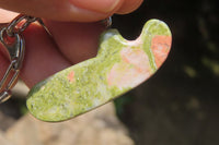 Hand Made Unakite Keyring - Sold Per Item - From South Africa