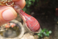 Hand Made Brecciated Red Jasper Keyrings - Sold Per Item - From South Africa