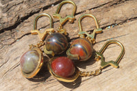 Hand Made Fancy Jasper Keyrings - Sold Per Item - From South Africa