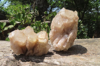 Natural Smokey Quartz Clusters x 6 From Luena, Congo