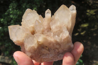 Natural Smokey Quartz Clusters x 6 From Luena, Congo